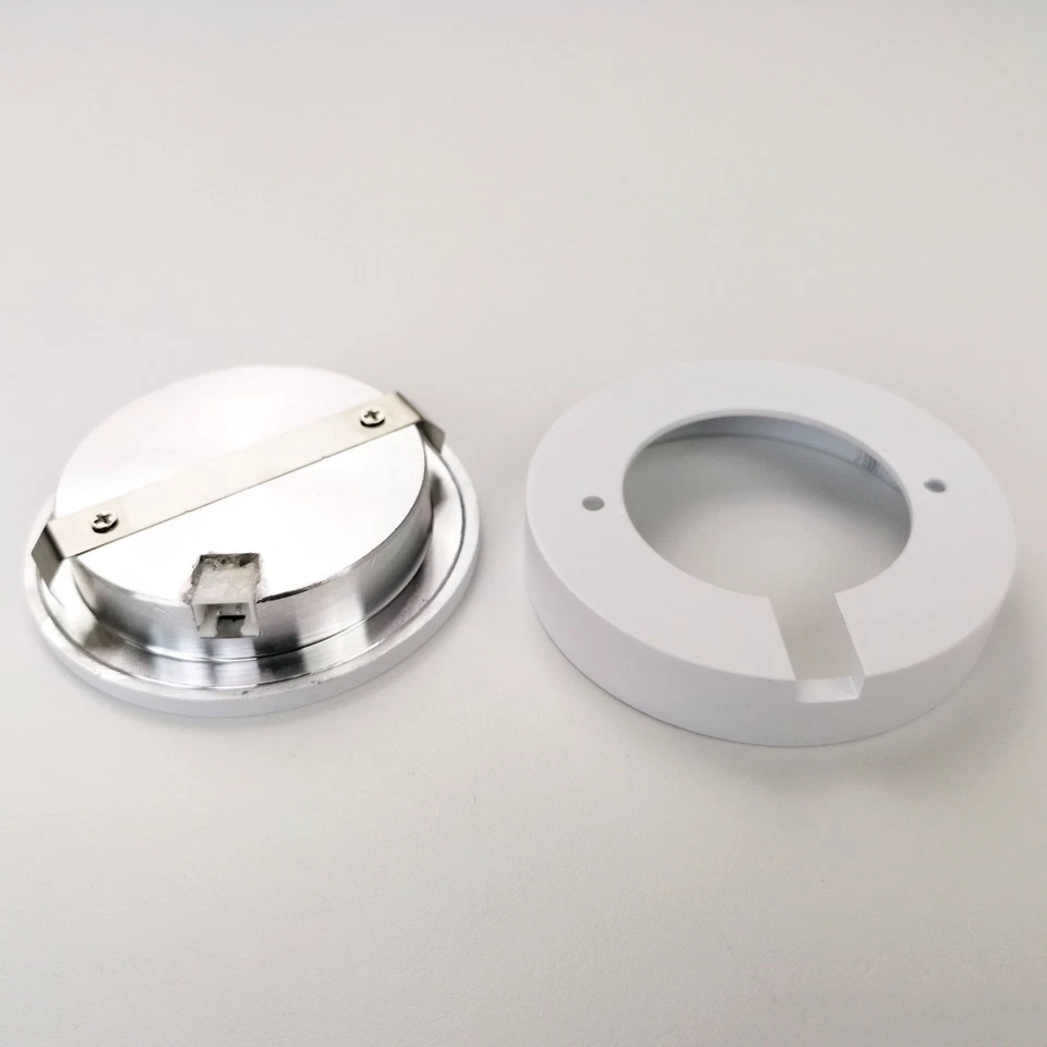 kalb | 3er Set LED Einbauspot Alu Weiß 12VDC 3 Watt Warmweiß inkl. Aufsatzring - Bild 3 von 4