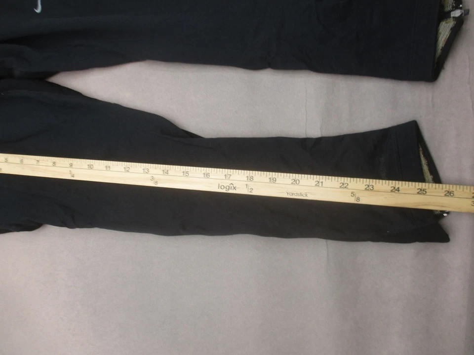 NIKE Talla M Mujer Negro Pierna Cremallera Elastizada Cintura Pull On Ciclismo Correr Pantalones 802 Foto 4 de 4