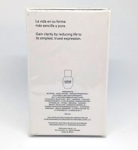 Loewe pour homme 100 ml. eau de toilette spray 3.4 Fl. Oz FORMATO ANTIGUO - Imagen 2 de 4