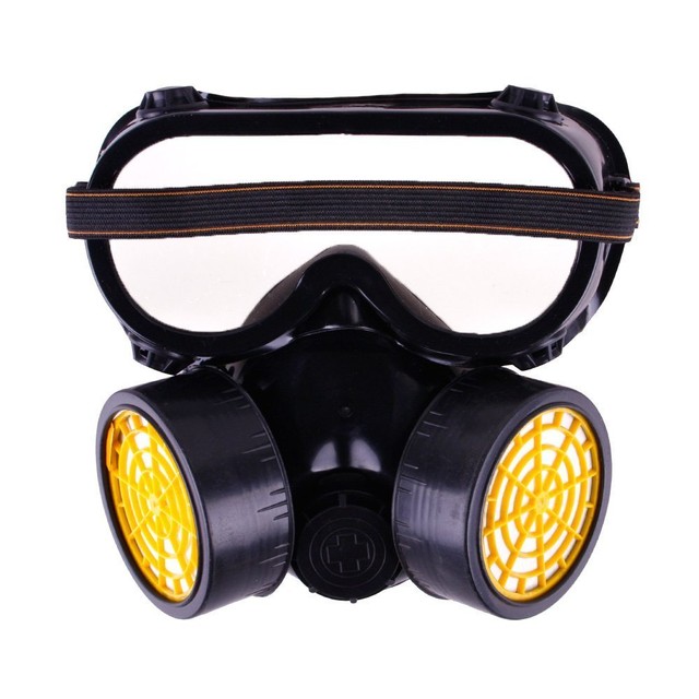Industrial Chemical Gas Antidust Spray Paint Dual Respirator Mask With