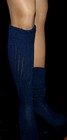 Navy Blue Slouch Knee Socks Scrunchie Women Hooters uniform Soccer USA Walk Run  — photo 2