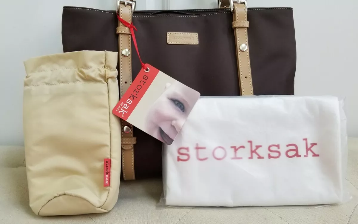 Storksak Gigi Baby Diaper Changing Bag - Chocolate &