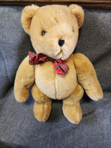 German Alexia GMBH Duesseldorf 14" Tan Jointed Stuffed Plush Teddy Bear - Picture 6 of 7