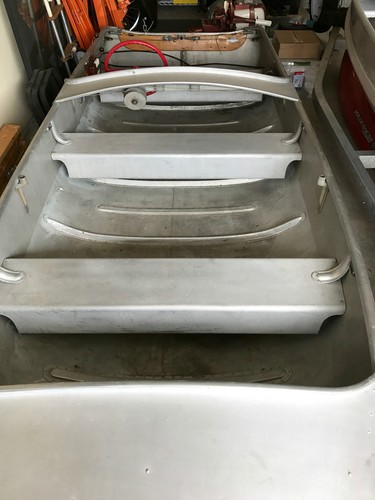 1956 AlumaCraft Model F w/Forward and Control Decks VGC - Picture 3 of 12