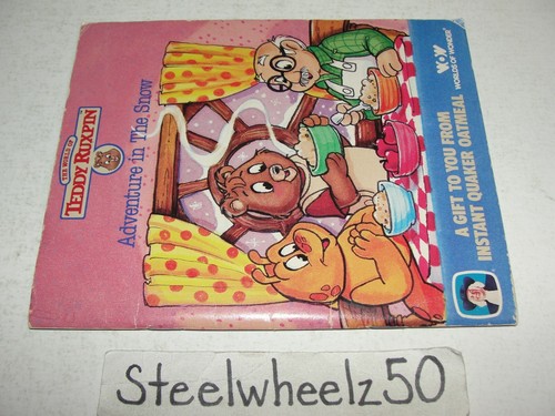 Teddy Ruxpin Adventure In The Snow Paperback Book 1987 Quaker Oatmeal Promotion - Imagen 3 de 3