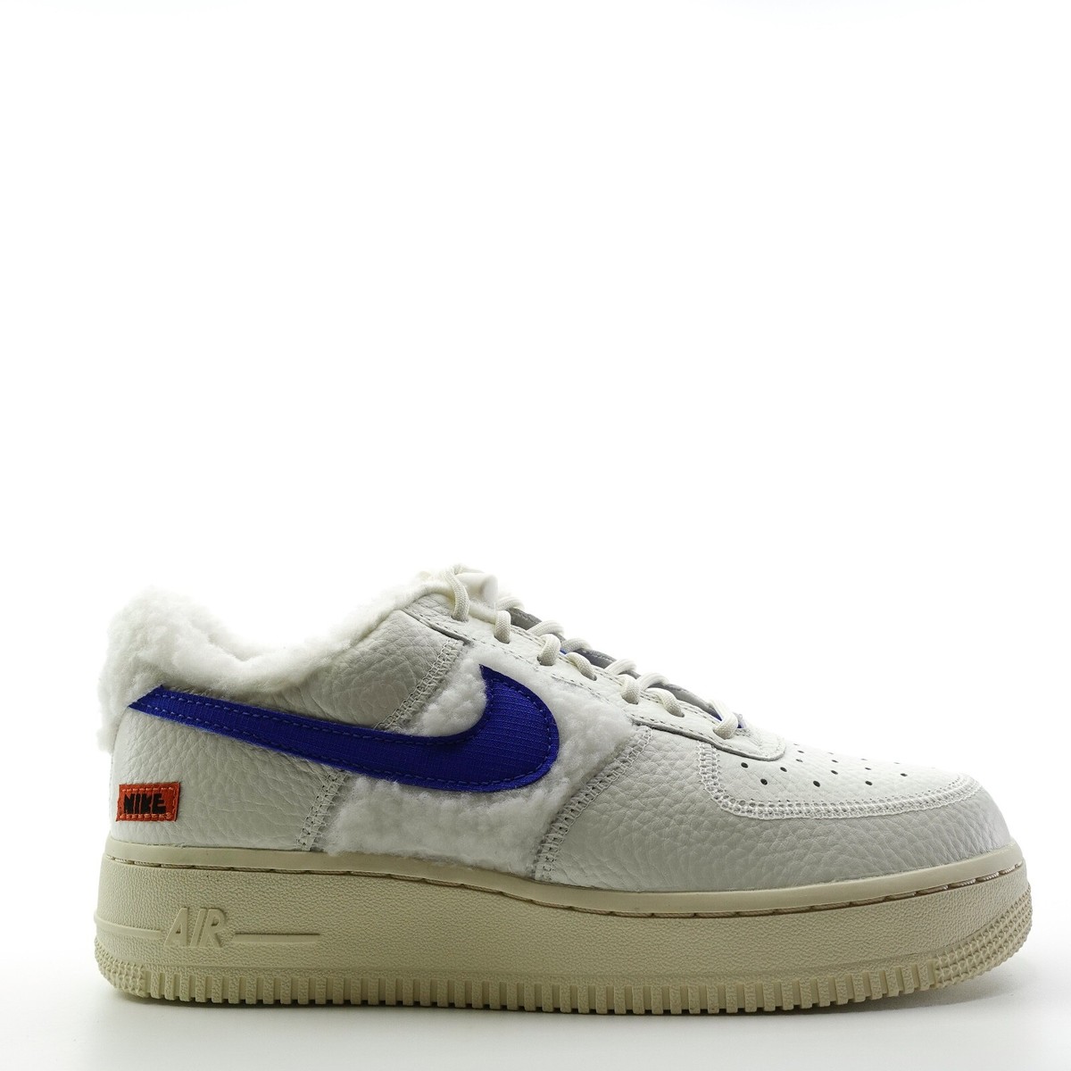 nike air force 1 trainers in white and blue