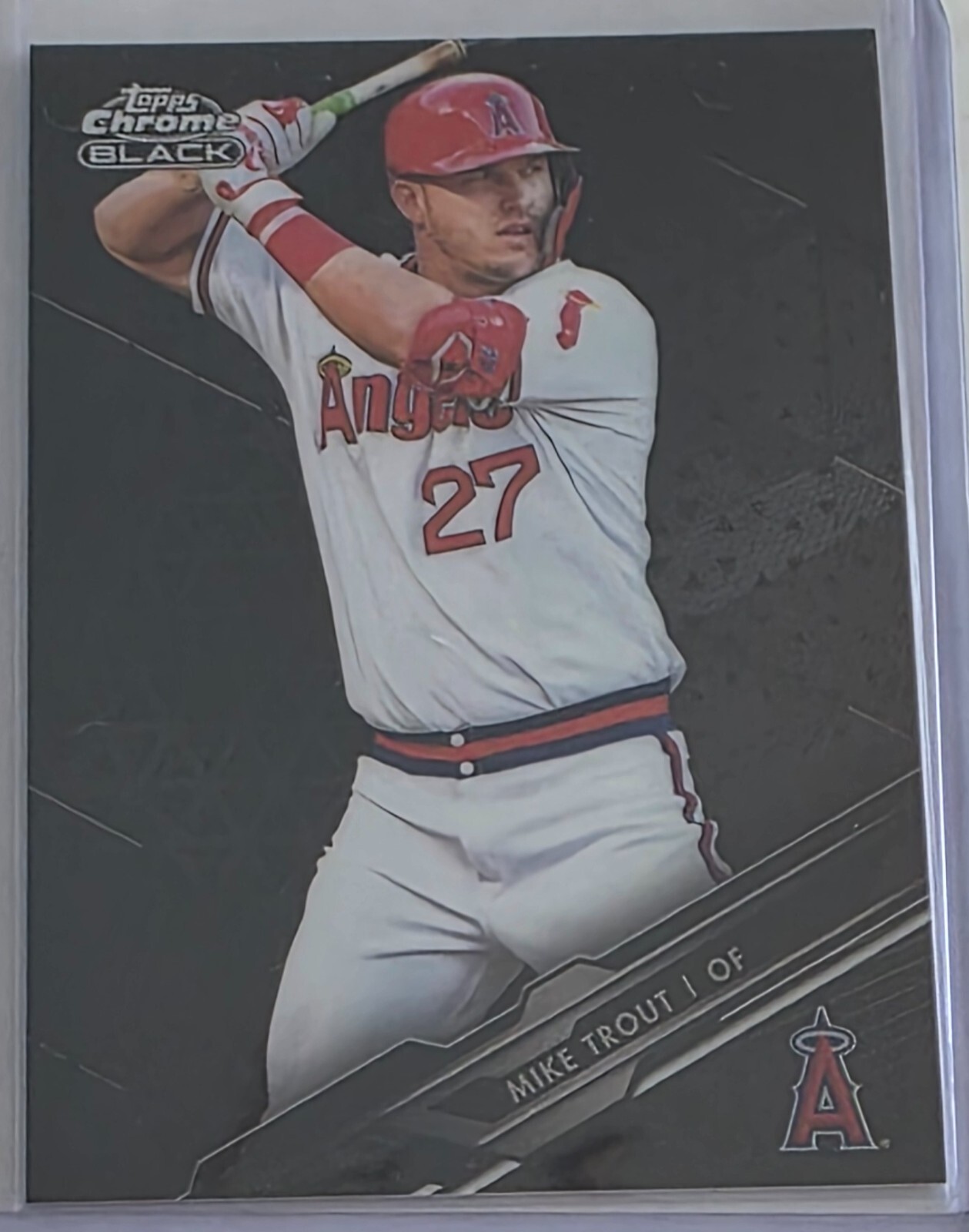 MIKE TROUT 2020 Topps Chrome Black #100 Los Angeles Angels
