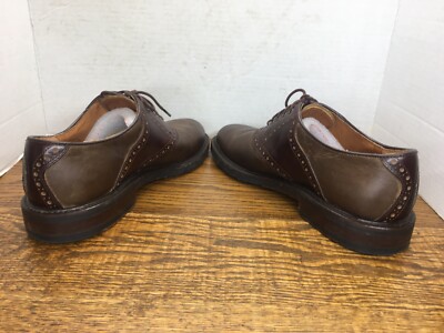 Johnston and Murphy Sz 9m Brown Saddle Oxford shoes Made In  display picture 3
