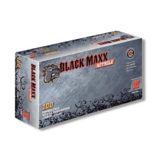 Black Maxx 6.5mil Disposable Gloves X-large 100ct Box- Heavy Duty