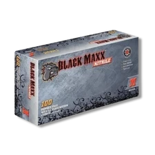 Black Maxx 6.5mil Disposable Gloves X-LARGE (100ct Box)- Heavy Duty