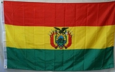 3x5 Embroidered Sewn Bolivia with Crest 300D Nylon Flag 3'x5' Banner HEAVY DUTY