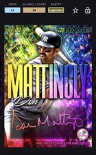 Topps Bunt 2022 In The Name S1 Rainbow Signature- Legendary - Don Mattingly