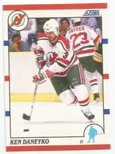 KEN DANEYKO 1990-91 SCORE CARD NEAR MINT+ CONDITION NEW JERSEY DEVILS