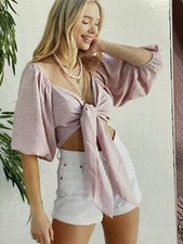 Soho Women Pink Size Medium Large 3/4 Sleeve ...