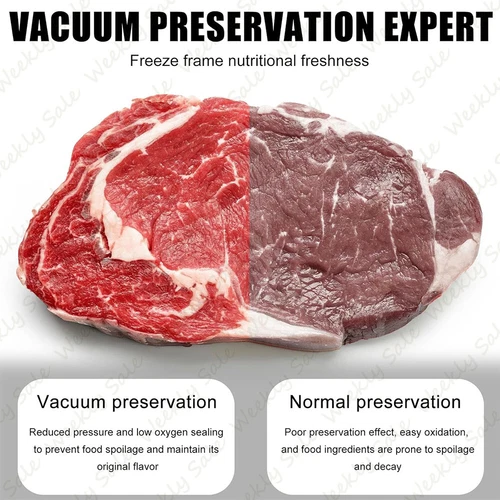 Kommerzielle Vakuumiermaschine Versiegeln einer Mahlzeit Lebensmittel Sparsystem mit 10 kostenlosen Beuteln - Bild 9 von 13