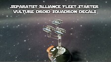 Star Wars Armada Decals for SEPARATIST ALLIANCE FLEET STARTER VULTURE SQUADRONS