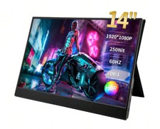 Portable Monitor 14.0 Ultra Slim 1920x1080 IPS LED w/ Dual Speakers - NEW