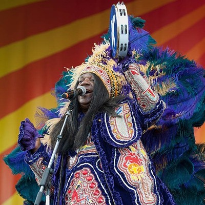 Big Chief Monk Boudreaux of Voice of the Wetlands All Stars perfor- Old Photo 4