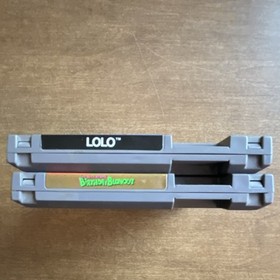 Nintendo Adventures of Lolo & Birthday Blowout NES Game Cartridges