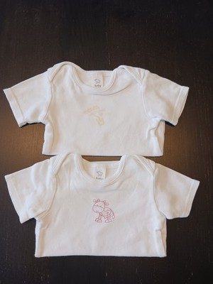 Doppelpack, Body Baby unisex, Kurzarmbody , Weiß, Gr. 68, v. Baby Club, 2er Pack