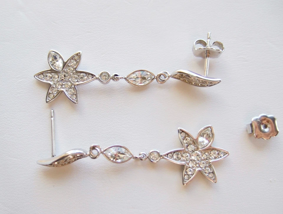 Morellato, Dangle Flower Earrings with Crystals - Image 3 of 4