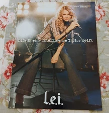 Taylor Swift Print Ad L.e.i. Jeans