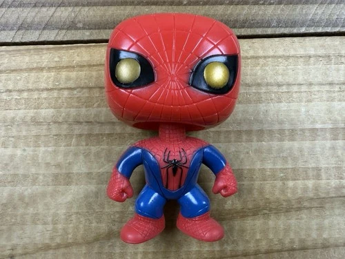 Funko Pop! Vinyl Marvel THE AMAZING SPIDER-MAN #15 Gold Eyes Vaulted Loose 2012