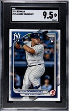 ⚾ Jasson DOMINGUEZ RC Rookie SGC 9.5 2024 Bowman #17 Mint Plus