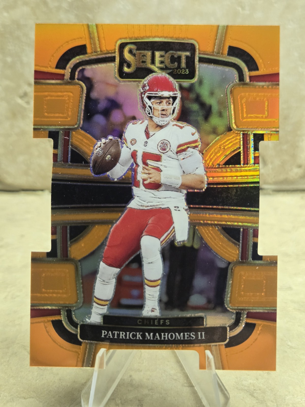 2023 Panini Select - Concourse Patrick Mahomes II #49 Orange Prizm Die-Cut /499