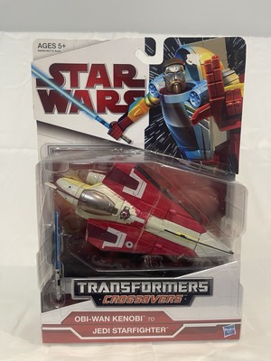 STAR WARS TRANSFORMERS CROSSOVER OBI-WAN KENOBI 2 JEDI STARFIGHTER ROUGH PACKAGE