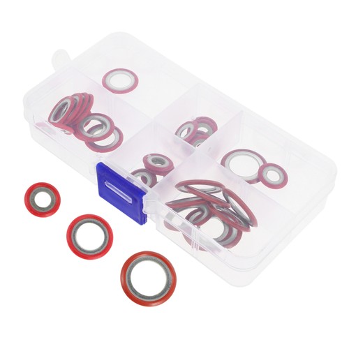 30 Pcs Air Conditioning Compressor Gasket Repairing Washer Kit - Picture 9 of 12