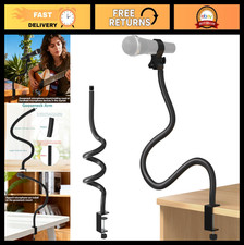 Flexible Microphone Stand with 50cm Gooseneck Arm, Desktop Clamp Mount, Heavy Du