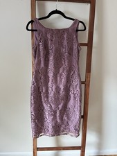 Adrianna Papell Women's Purple Lace Sheath dress Size 4P