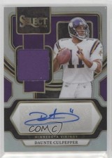 2023 Select Signature Memorabilia Silver Prizm /199 Daunte Culpepper Auto 11p9