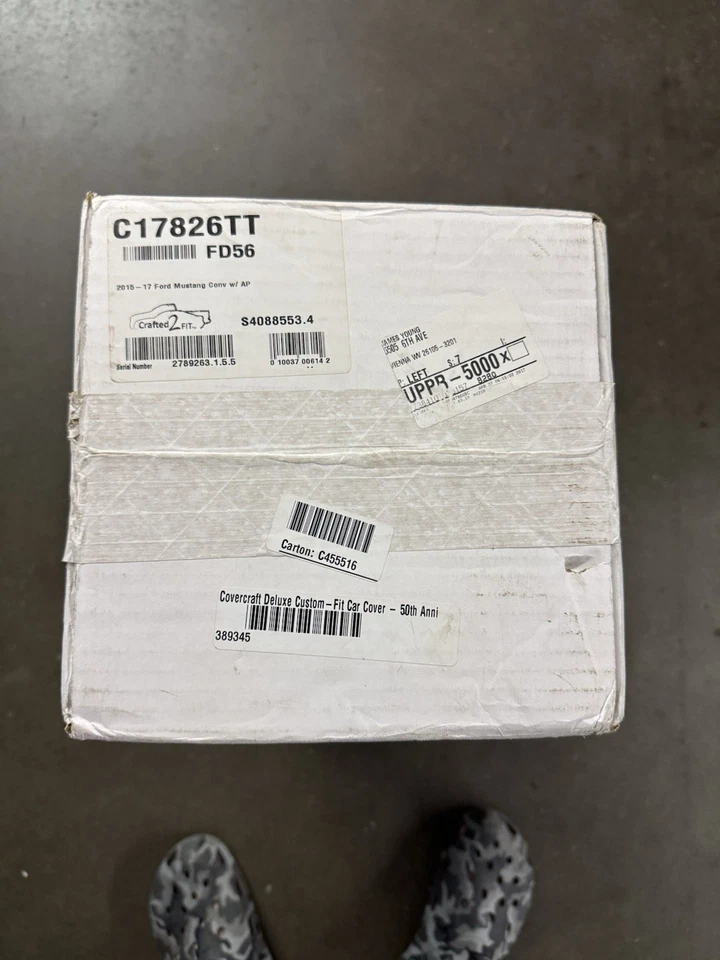 COVERCRAFT DELUXE 380 CONVERTIBLE CAR COVER TAUPE COLOR FITS 15-17 MUSTANG - Image 3 of 4