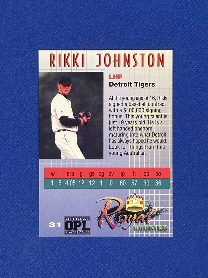 2000 Royal Rookies Signature Series Auto /4950 Rikki Johnston #31 Autograph - Image 2 of 3