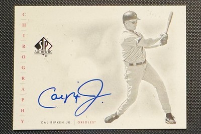 2001 SP Authentic Cal Ripken Jr. Chirography AUTO Baltimore Orioles SP /109 