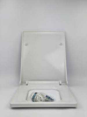 Soft Close WC Sitz Duroplast Toilettendeckel Slim Square Absenkautomatik