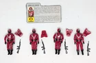 GI JOE ARAH Crimson Guard Figures (4) 1985  complete Army Builder Vintage