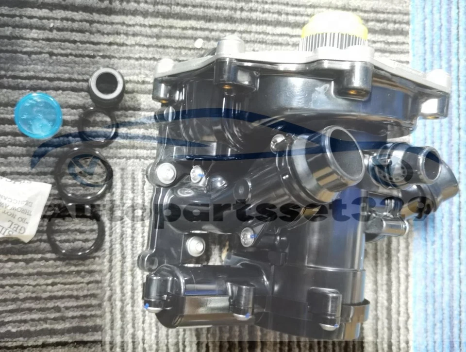 Water Pump Thermostat Housing Fits For Audi A3 A4 A6 VW 1.8T 2.0T EA888 Gen3 Foto 4 de 4