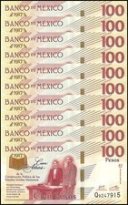 Mexico 100 Pesos, 2016, P-130c, UNC, Commemorative X 10 PCS