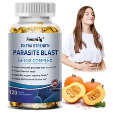 Parasite Blast Detox Complex 120 Capsules,Digestive And Gut Support - 3 Bottles