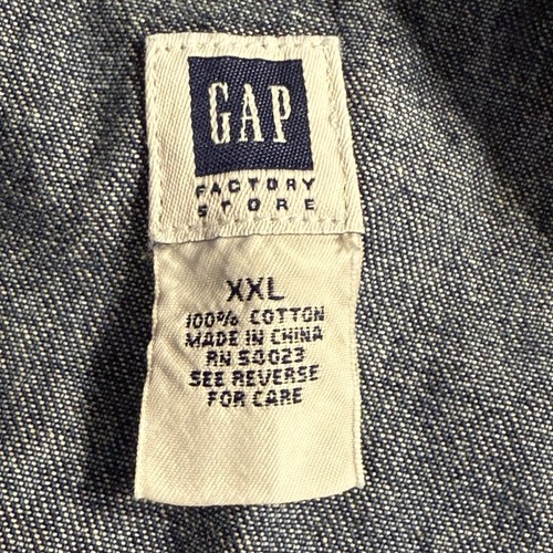 Vintage Y2K Gap Factory Denim Blue Jean Bib Overalls -- KIDS BOYS GIRSL XXL 2XL - Picture 13 of 14