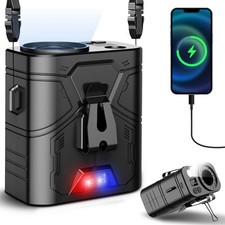 20000mAh Portable waist fan Clip on Belt Shirt Body Rechargeable Battery 5 Speed