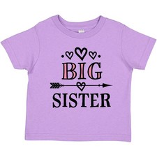 Inktastic Big Sister Announcement Toddler T-Shirt Sis Siblings Girls Reveal Kid