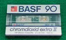 NEW Sealed BASF 90 Chromdioxid Extra II Cassette Tape CR-E II 132 Minutes