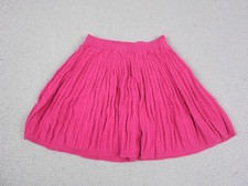 Polo Ralph Lauren Skirt Girls Large 12-14 Pink Cable Knit Tiered Pull On