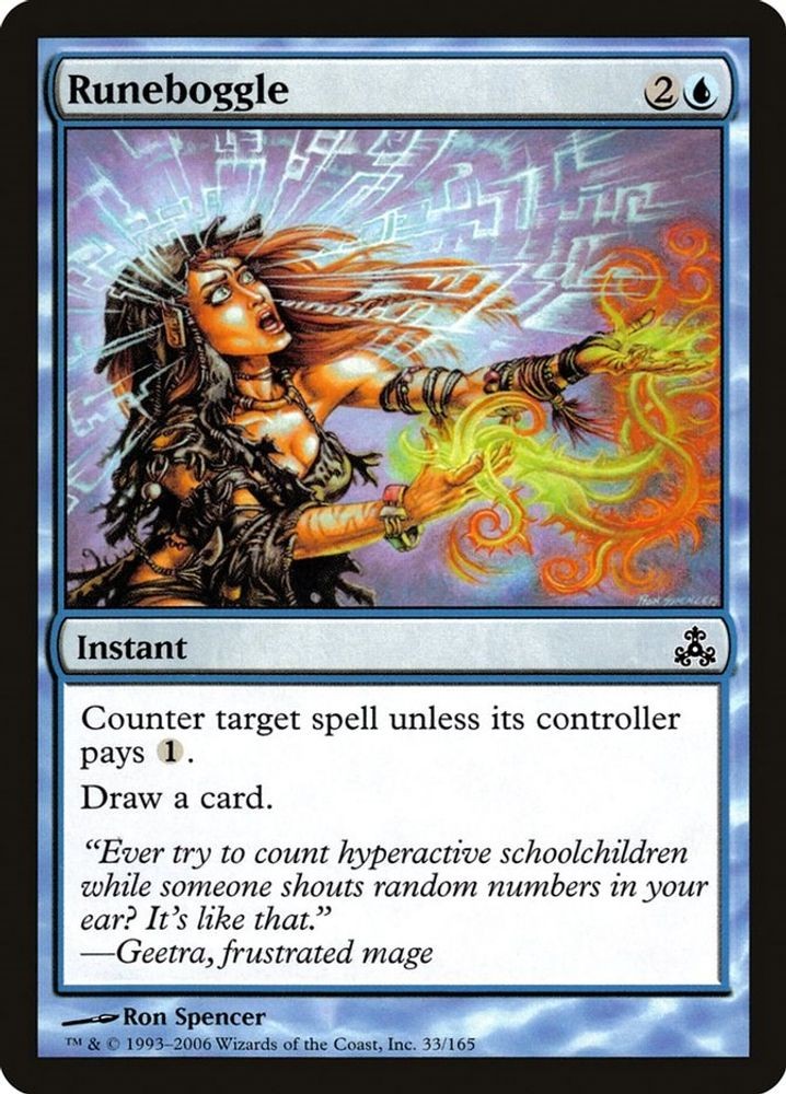 2006 Magic: The Gathering: Guildpact - Runeboggle (#33, Common, Lightly Played)