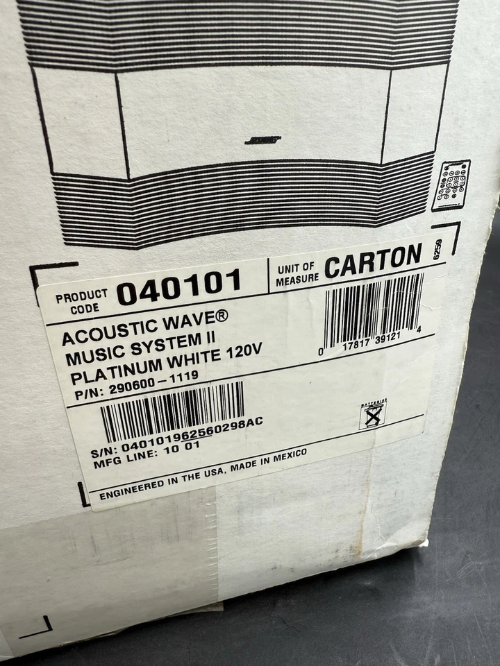 Bose Acoustic Wave Music System II Radio CD Player NEW SEALED PLATINUM WHITE - Image 4 of 4