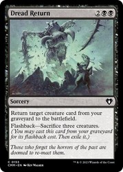Dread Return 153 Common Commander Masters Magic: The Gathering